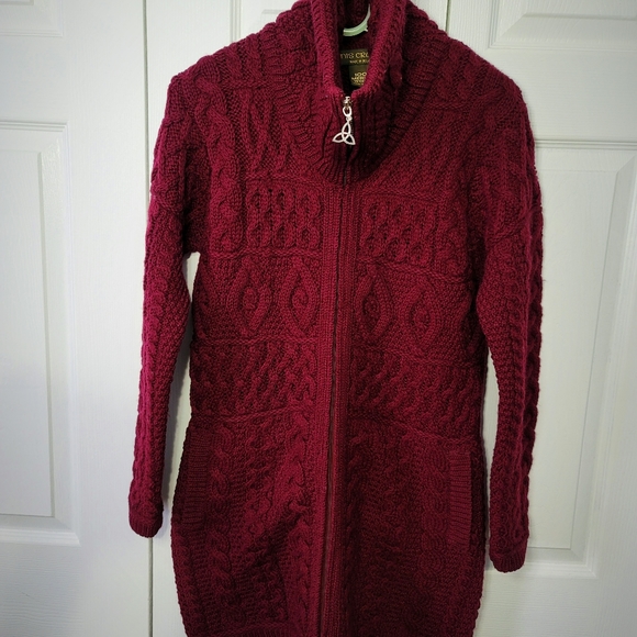 Carigan / Zippered Sweater 100% wool - Picture 3 of 6